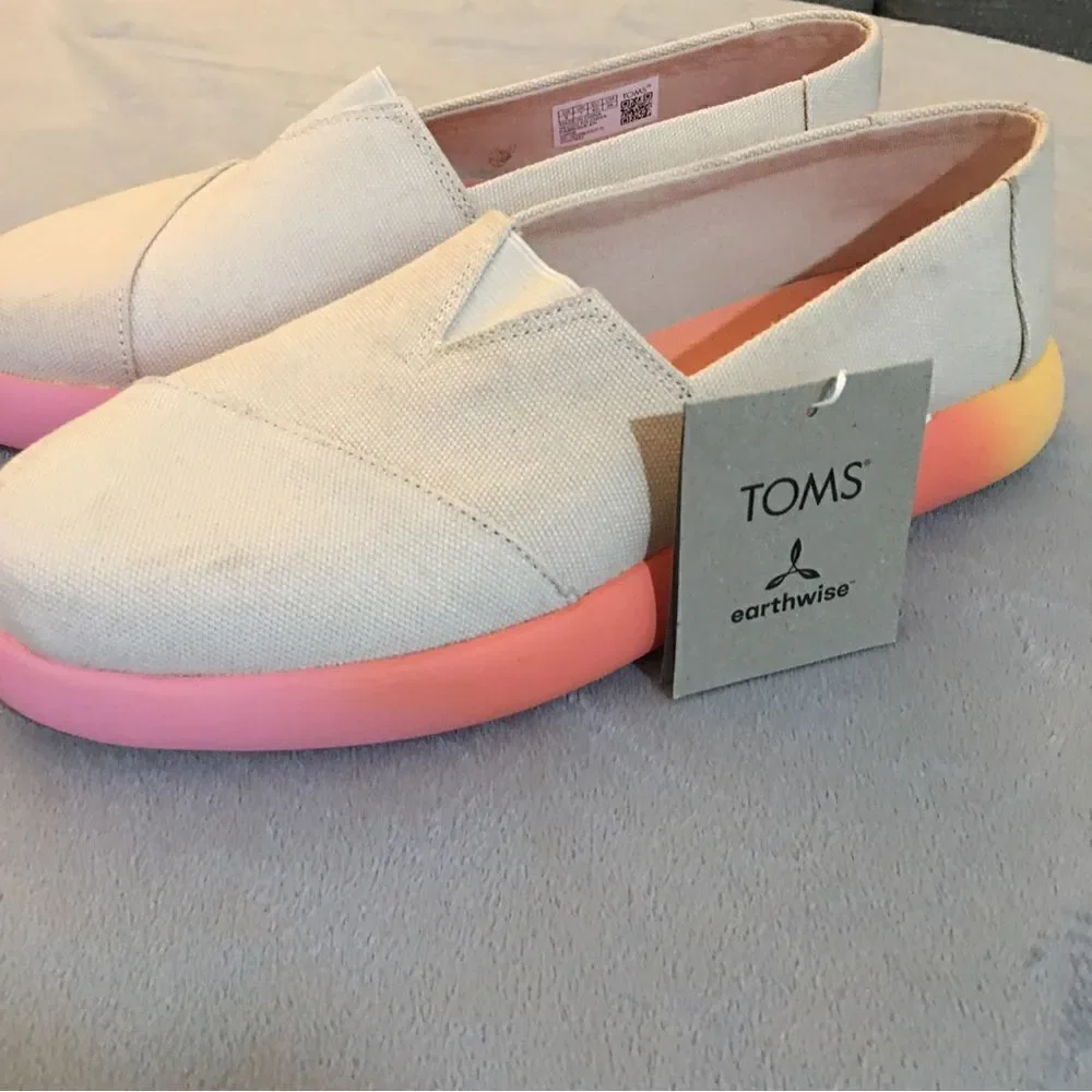 TOMS NATURAL, OMBRE CHUNKY SOLE SLIP ONS